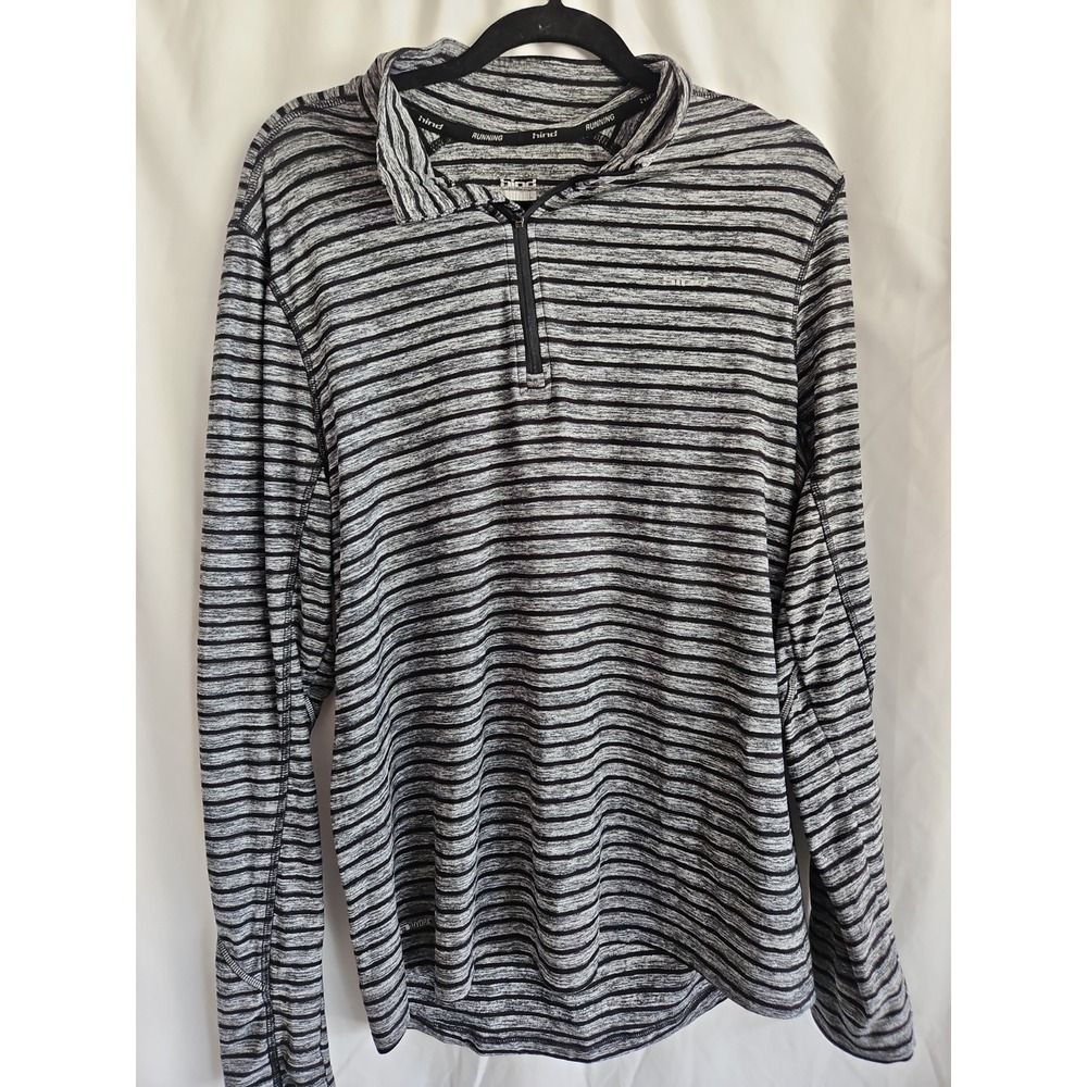 Hind‎ Running Long Sleeve Pullover Size Large Gray And Black
